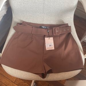 Brown Shorts Missguided